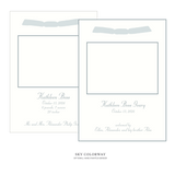 Mayfair Ribbon Photo Birth Announcement