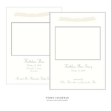 Mayfair Ribbon Photo Birth Announcement