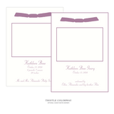 Mayfair Ribbon Photo Birth Announcement