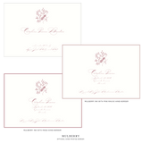 Primrose Motif Birth Announcement