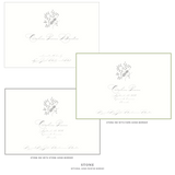 Primrose Motif Birth Announcement