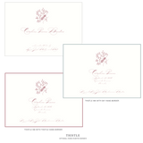 Primrose Motif Birth Announcement