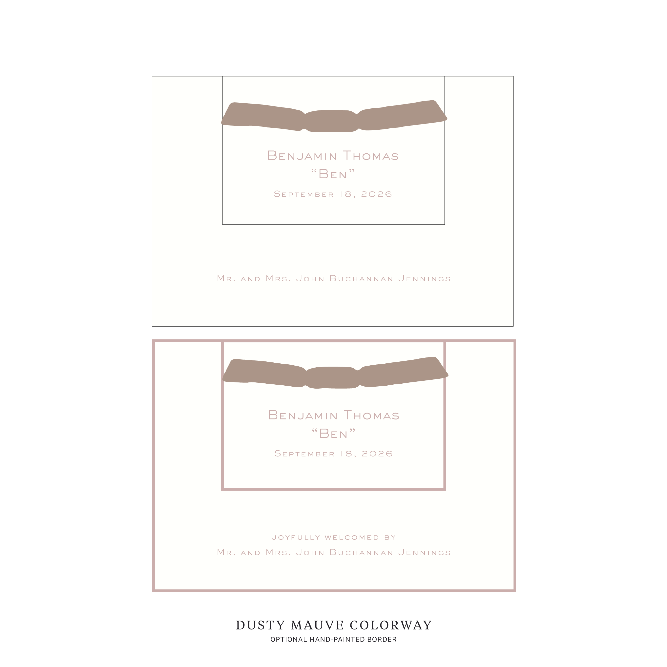 Richmond Layered Birth Announcement