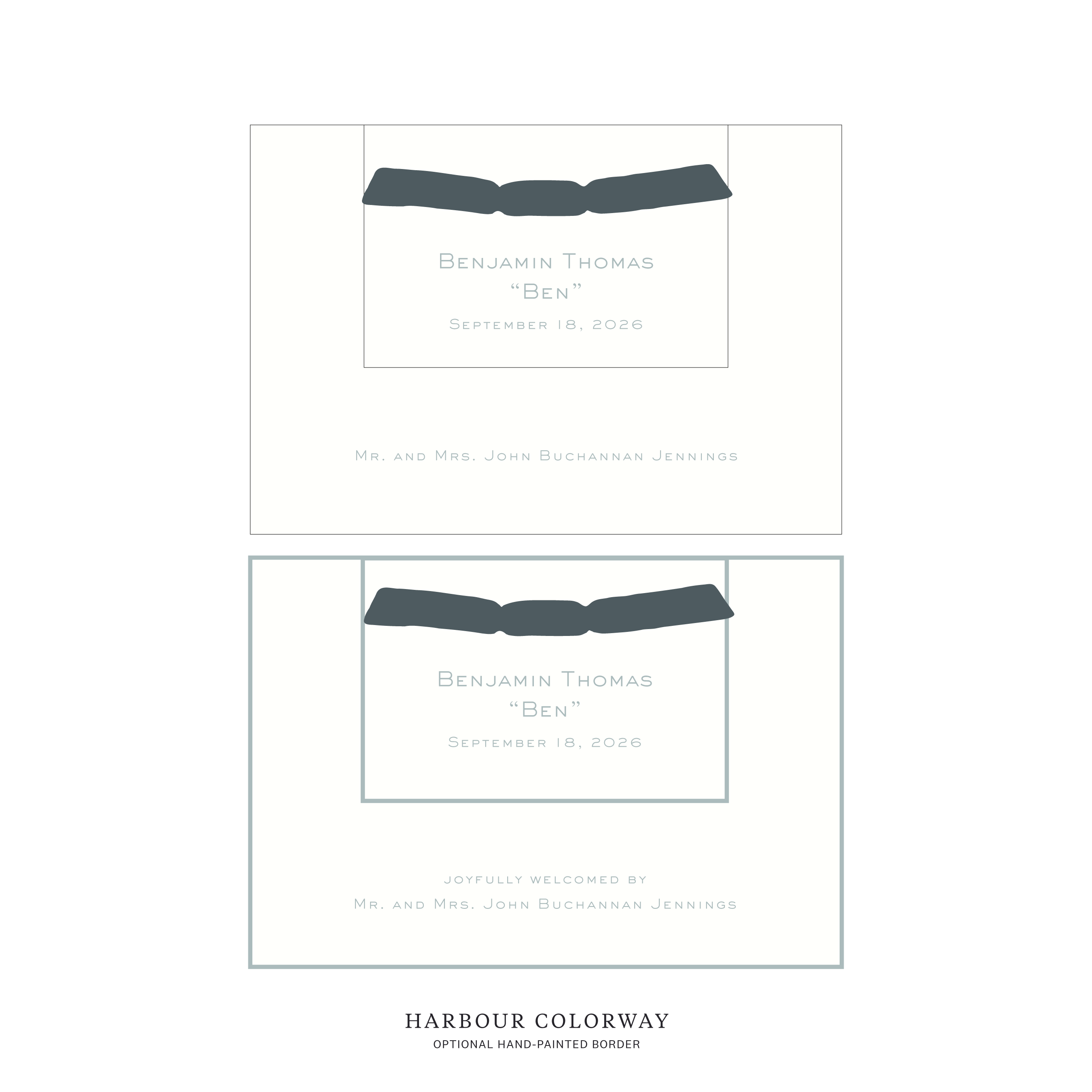 Richmond Layered Birth Announcement