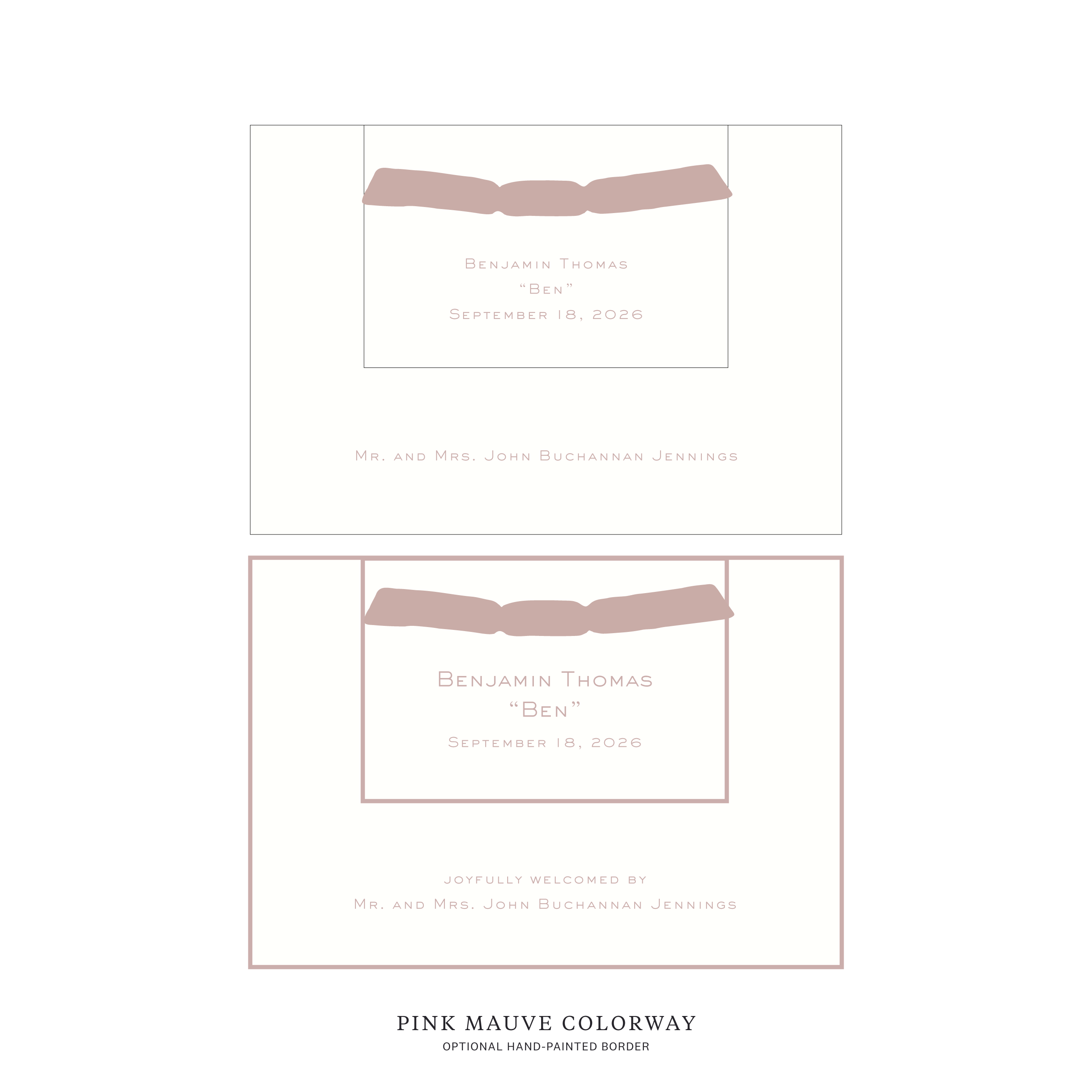 Richmond Layered Birth Announcement