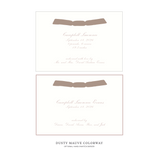 Surrey Ribbon Birth Announcement