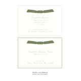 Surrey Ribbon Birth Announcement