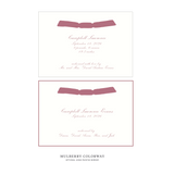 Surrey Ribbon Birth Announcement