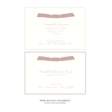 Surrey Ribbon Birth Announcement