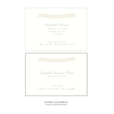 Surrey Ribbon Birth Announcement