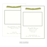 Surrey Ribbon Photo Birth Announcement