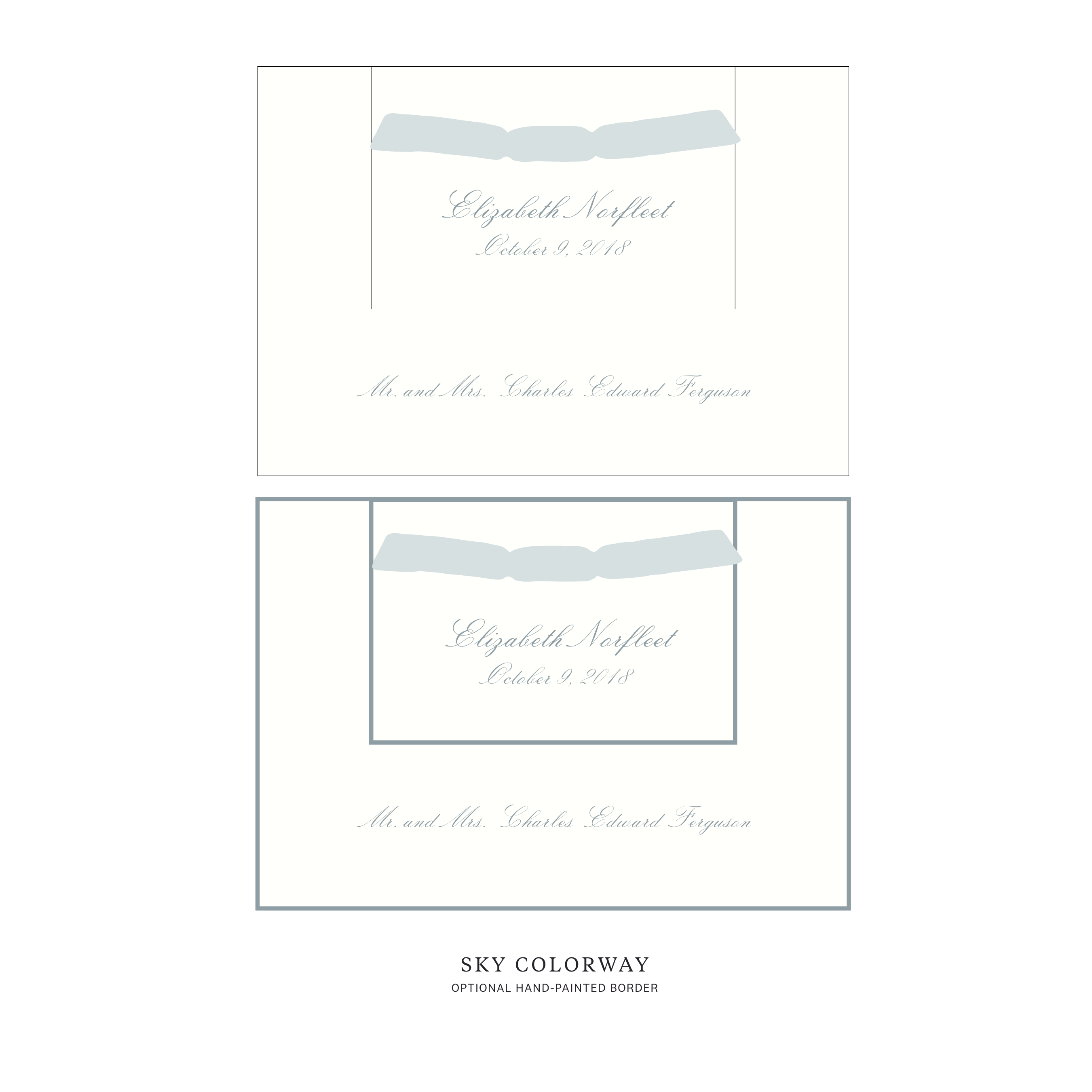 Sutton Layered Birth Announcement