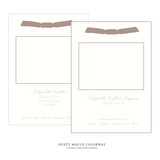 Sutton Ribbon Photo Birth Announcement