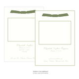 Sutton Ribbon Photo Birth Announcement