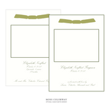 Sutton Ribbon Photo Birth Announcement