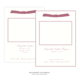 Sutton Ribbon Photo Birth Announcement