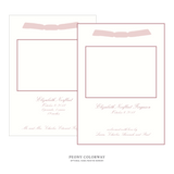 Sutton Ribbon Photo Birth Announcement
