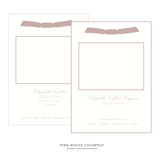 Sutton Ribbon Photo Birth Announcement
