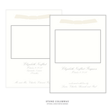 Sutton Ribbon Photo Birth Announcement