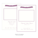 Sutton Ribbon Photo Birth Announcement