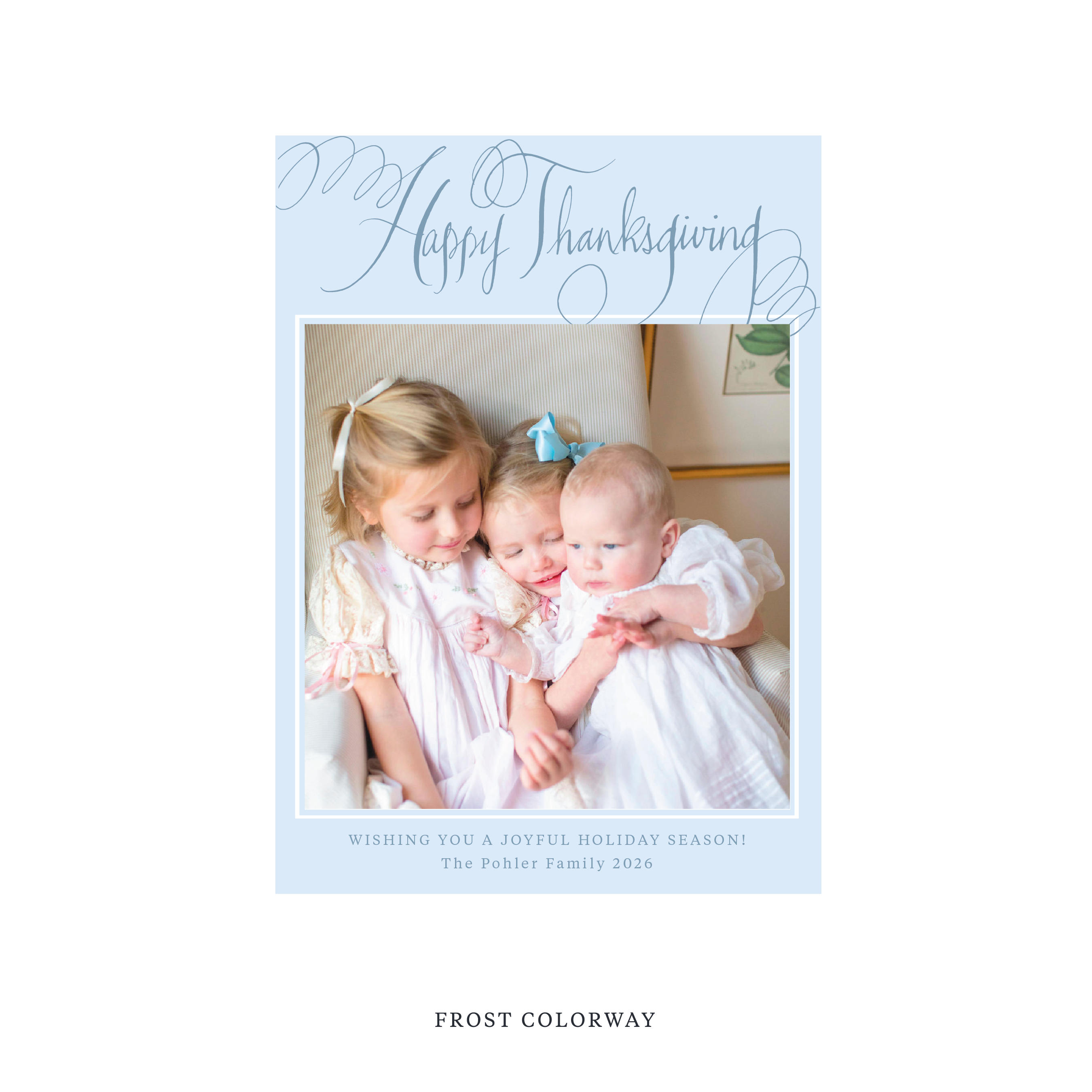 Pohler Classic Printed Holiday Card, Medium