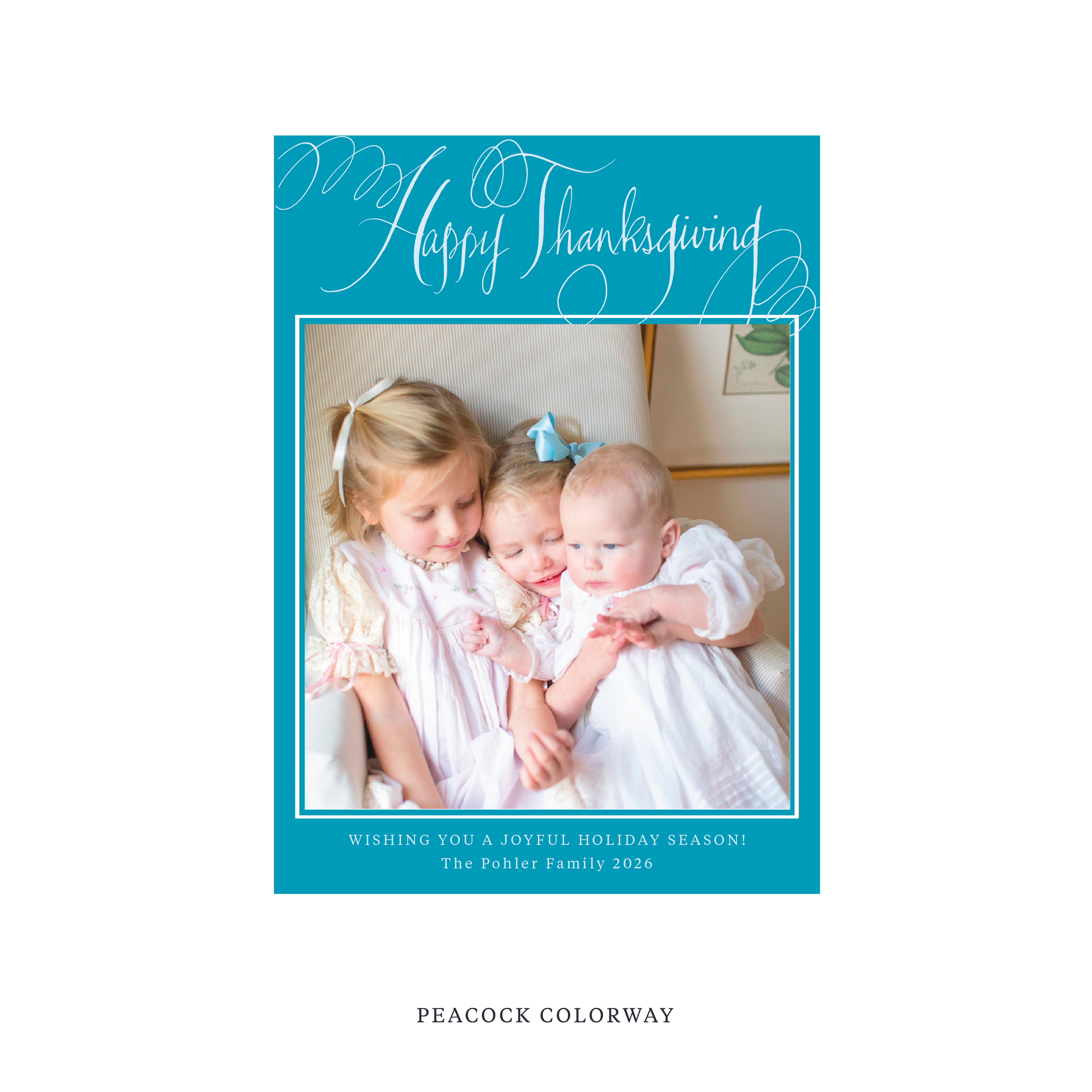 Pohler Classic Printed Holiday Card, Medium