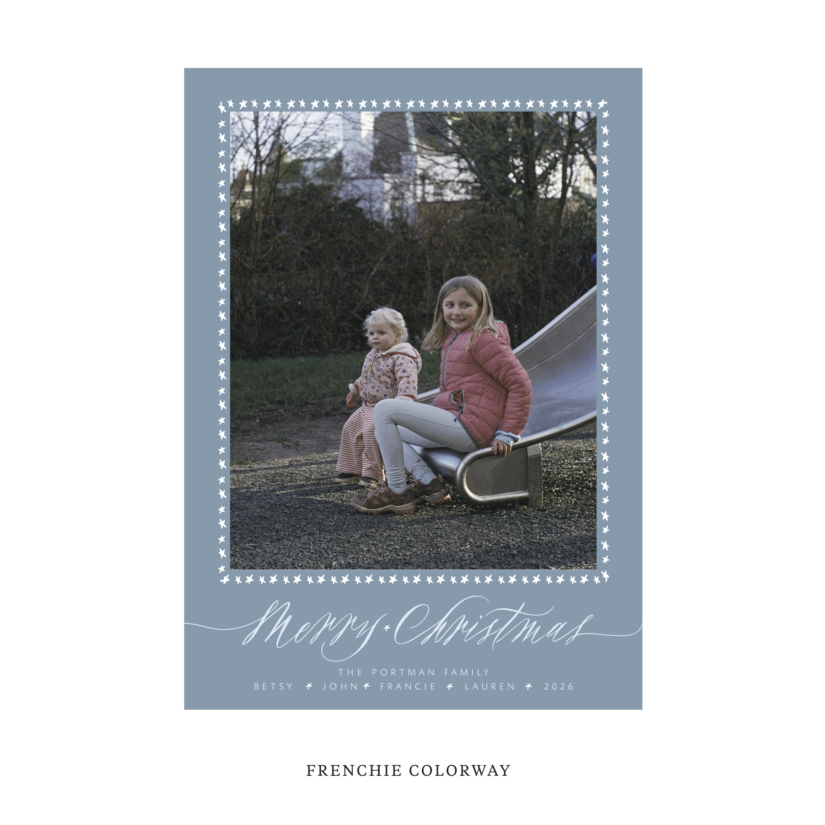 Portman Classic Flat Print Holiday Card, Large