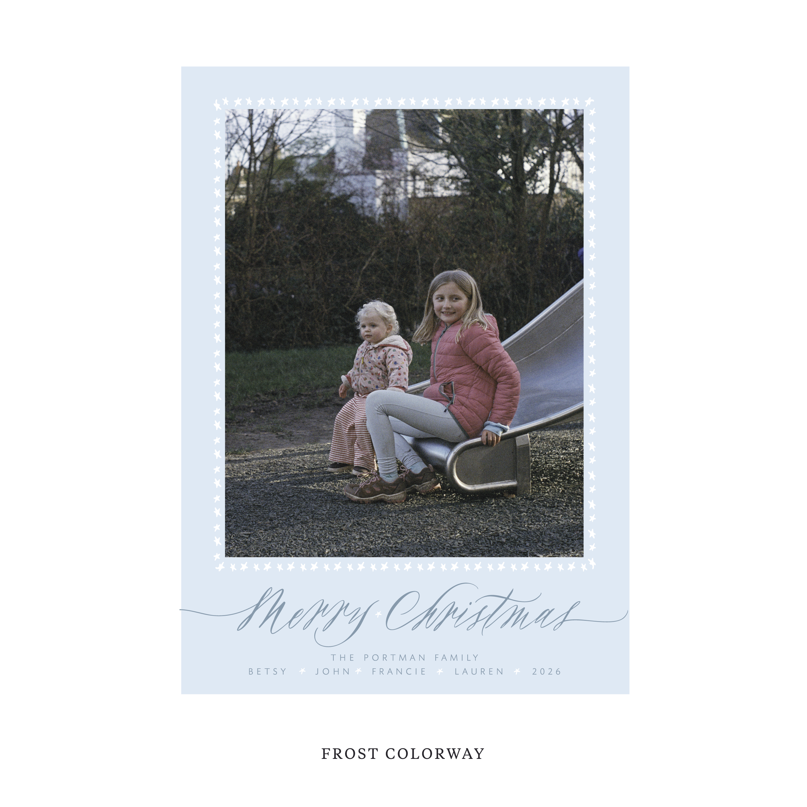Portman Classic Flat Print Holiday Card, Large