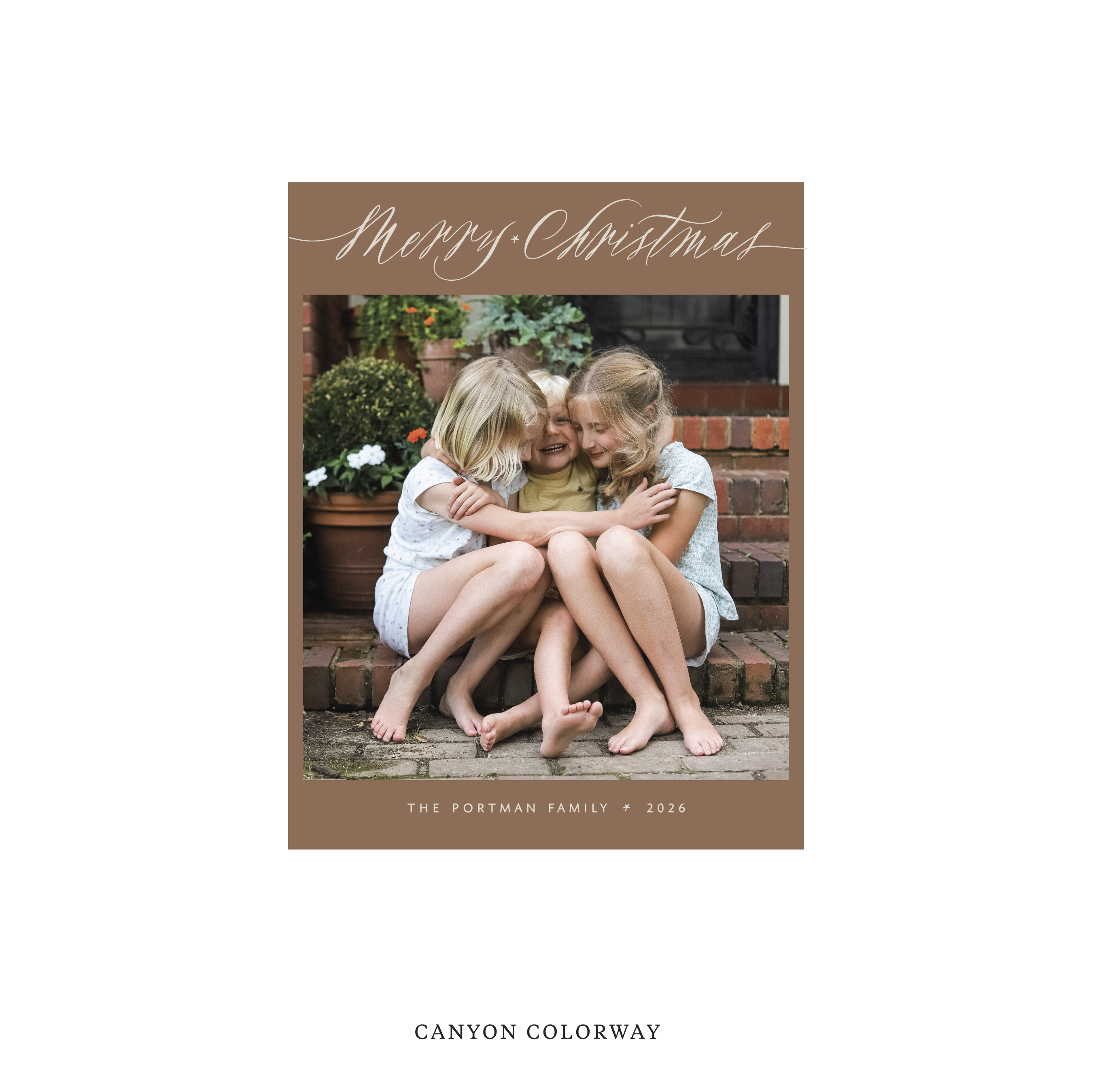 Portman Classic Flat Print Holiday Card, Small