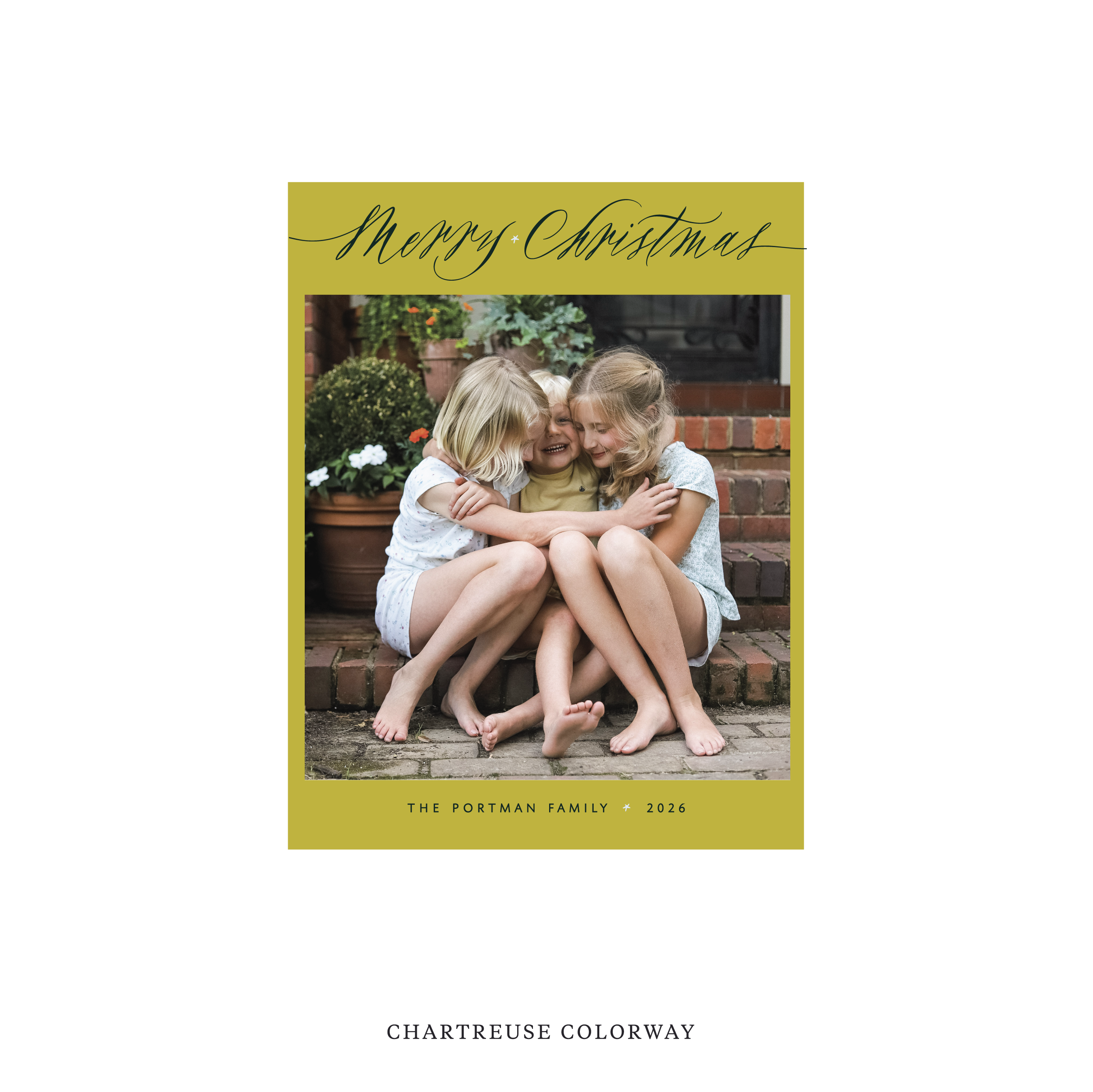 Portman Classic Flat Print Holiday Card, Small