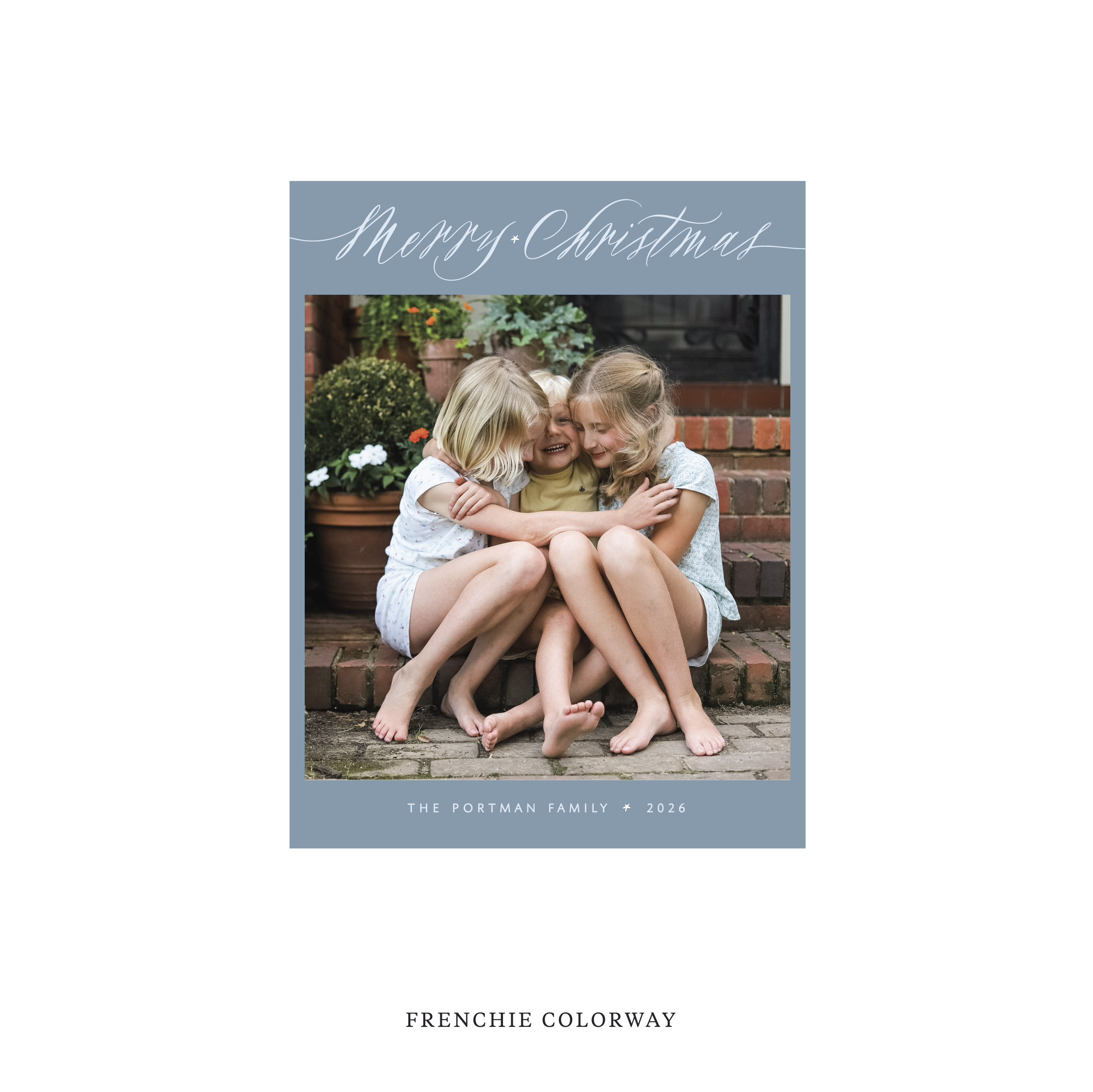 Portman Classic Flat Print Holiday Card, Small