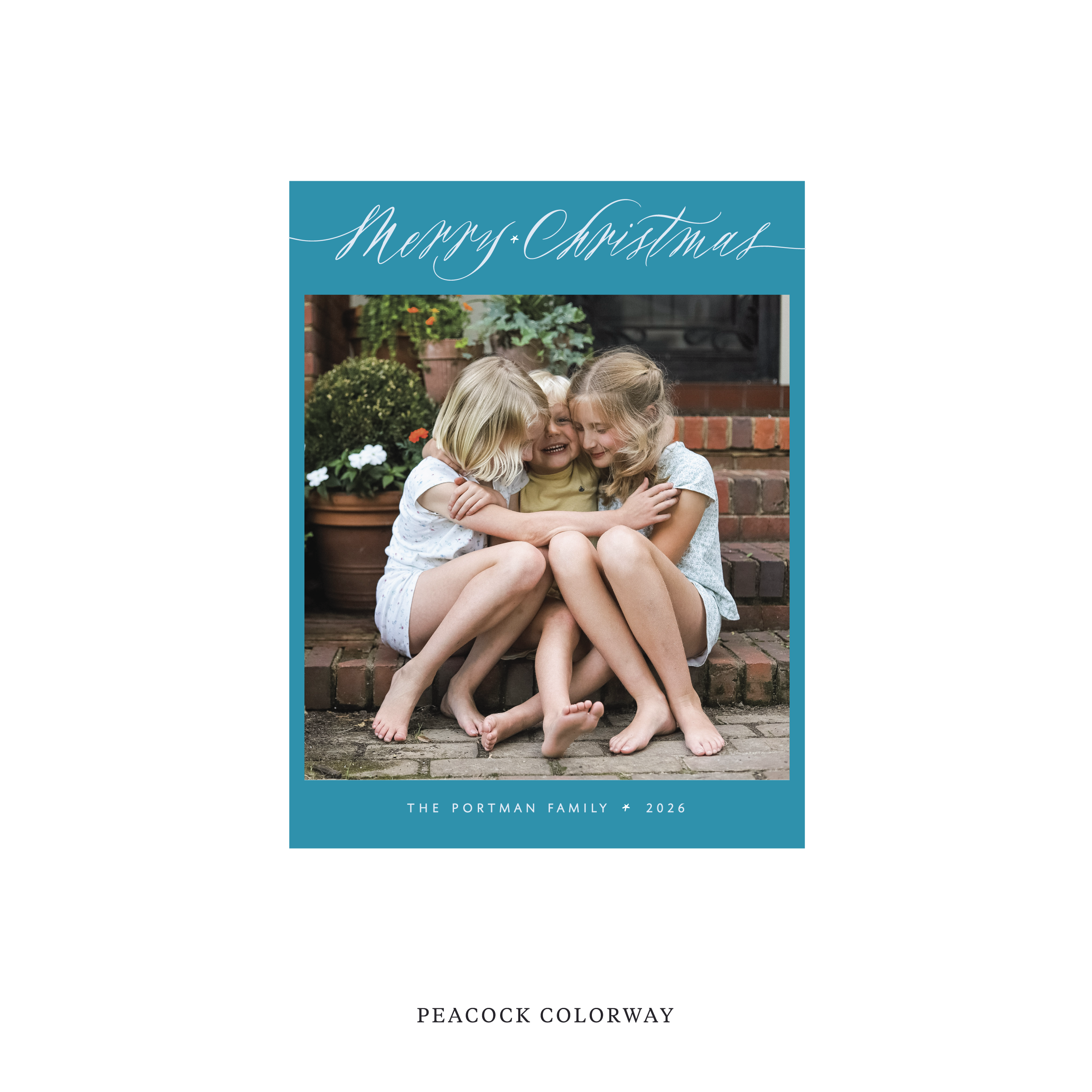 Portman Classic Flat Print Holiday Card, Small