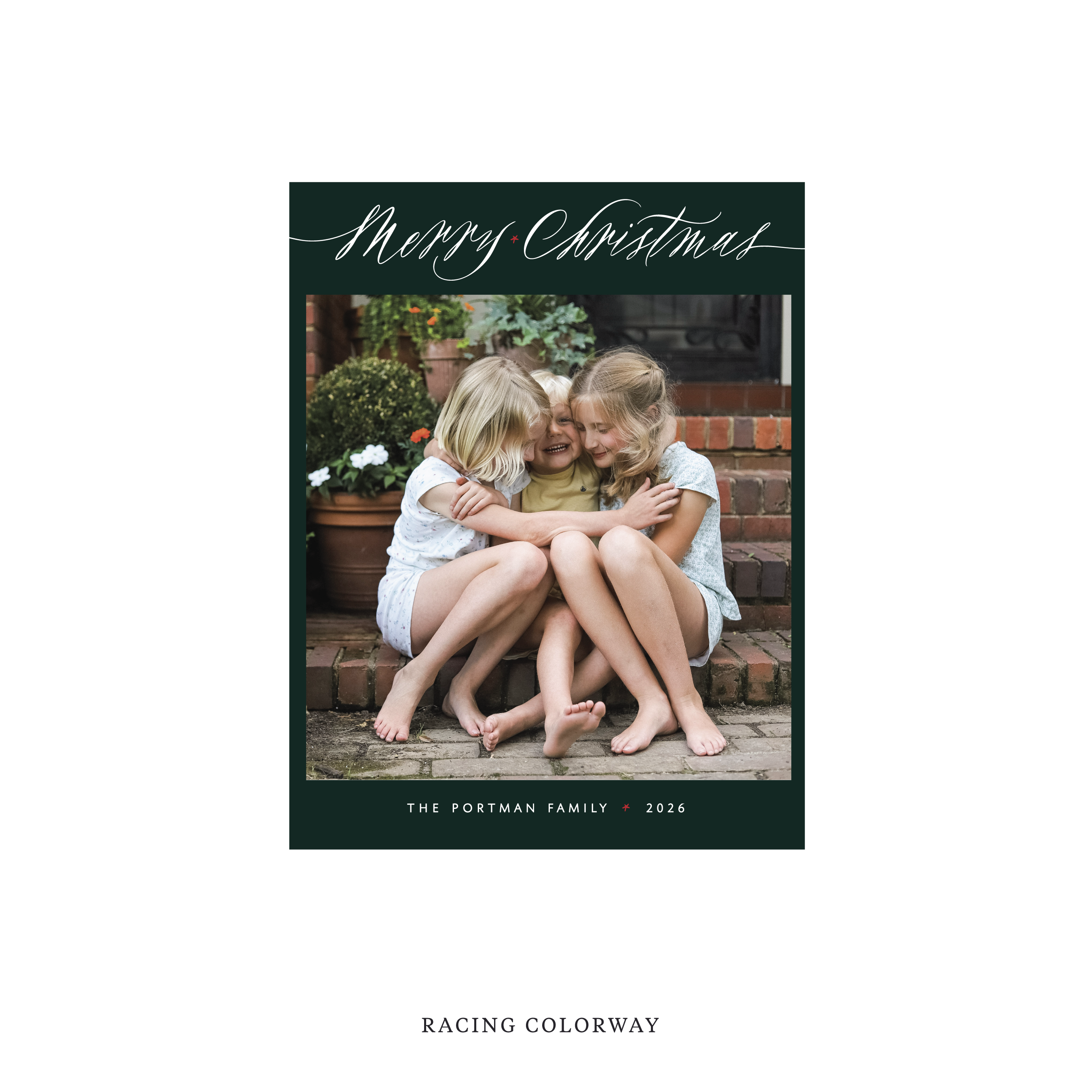 Portman Classic Flat Print Holiday Card, Small