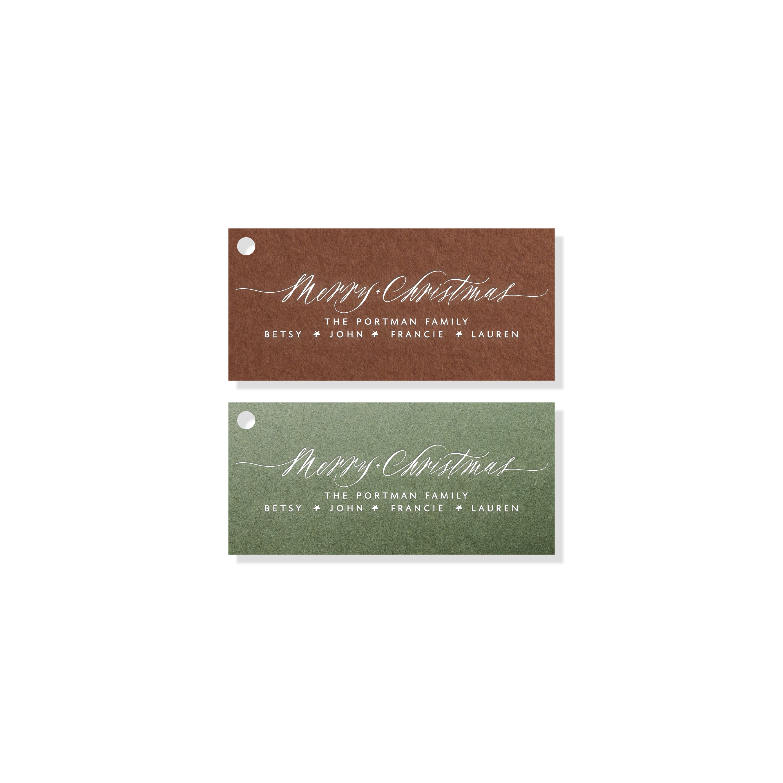 Portman Engraved Holiday Tag