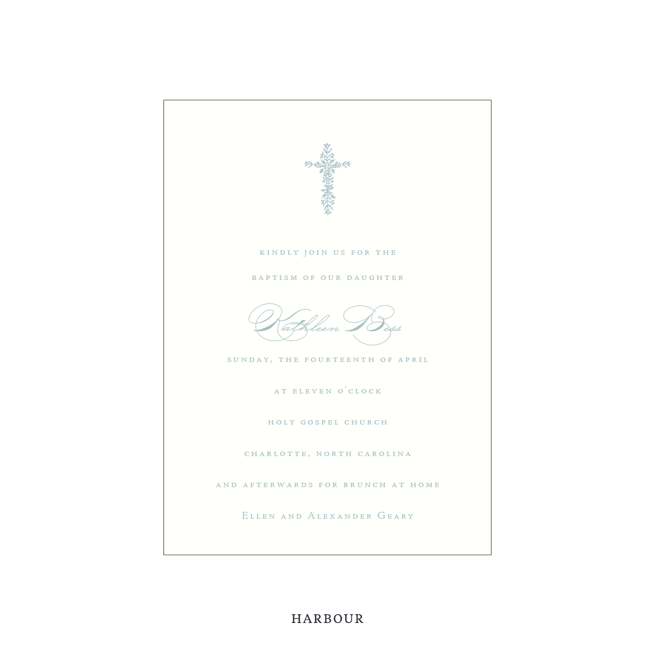 Primrose Religious Celebration Invitation