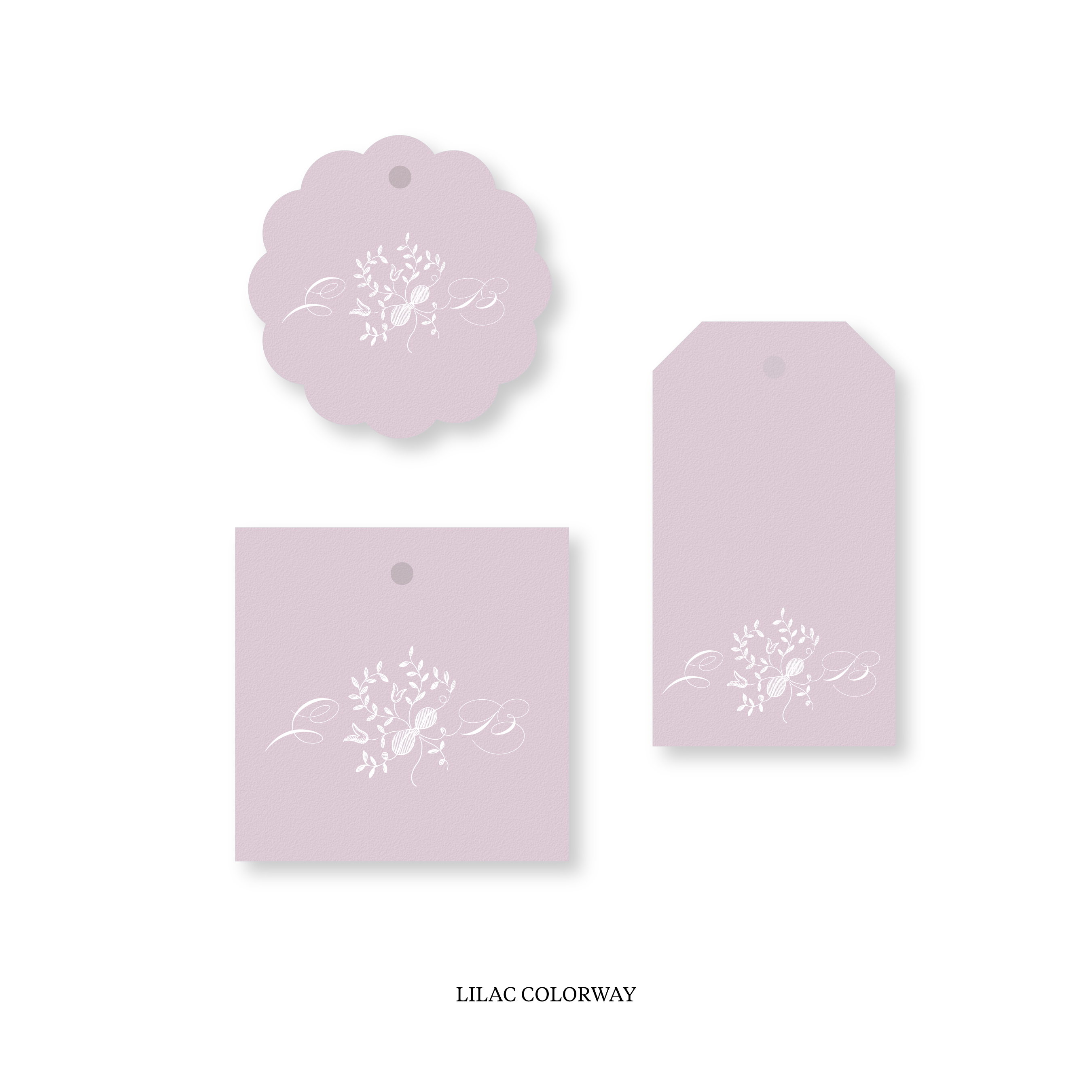 Primrose Motif Classic Printed Tag
