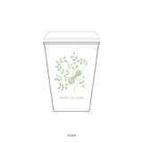Primrose Motif Paper Cup | 12 oz with Lid