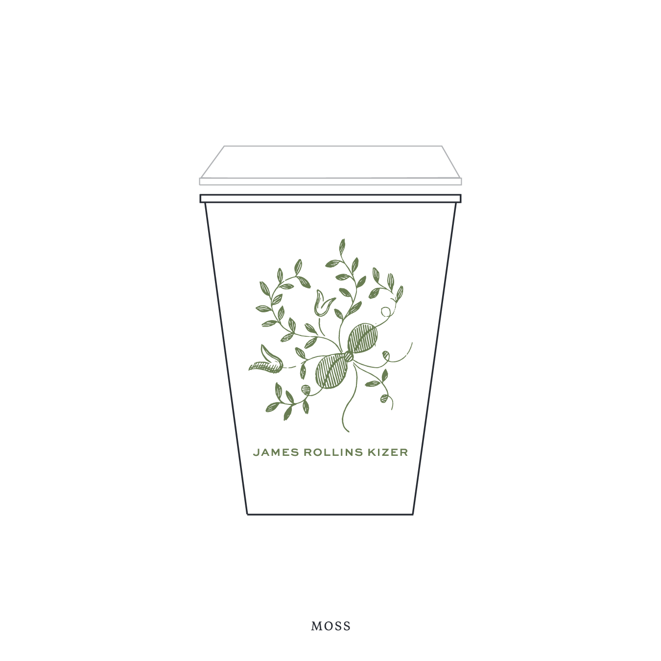 Primrose Motif Paper Cup | 12 oz with Lid