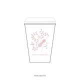 Primrose Motif Paper Cup | 12 oz with Lid