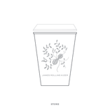 Primrose Motif Paper Cup | 12 oz with Lid