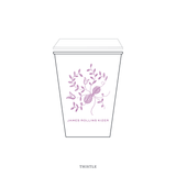 Primrose Motif Paper Cup | 12 oz with Lid