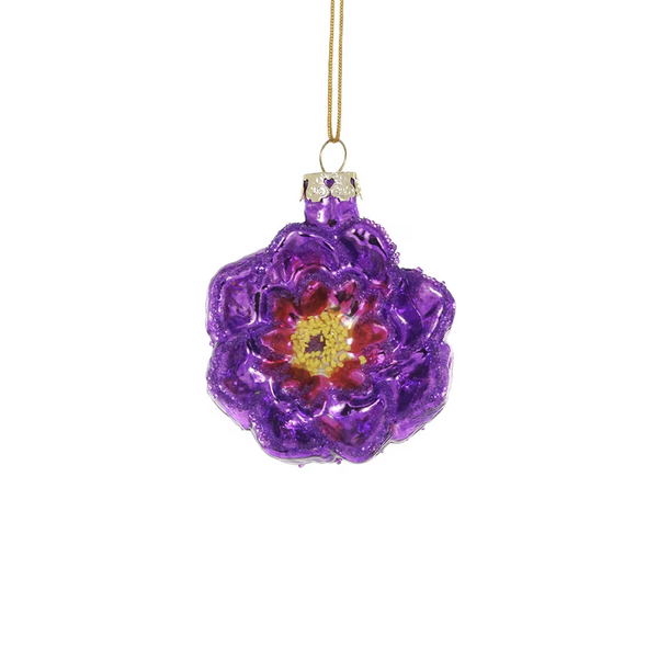 Purple Camellia Ornament
