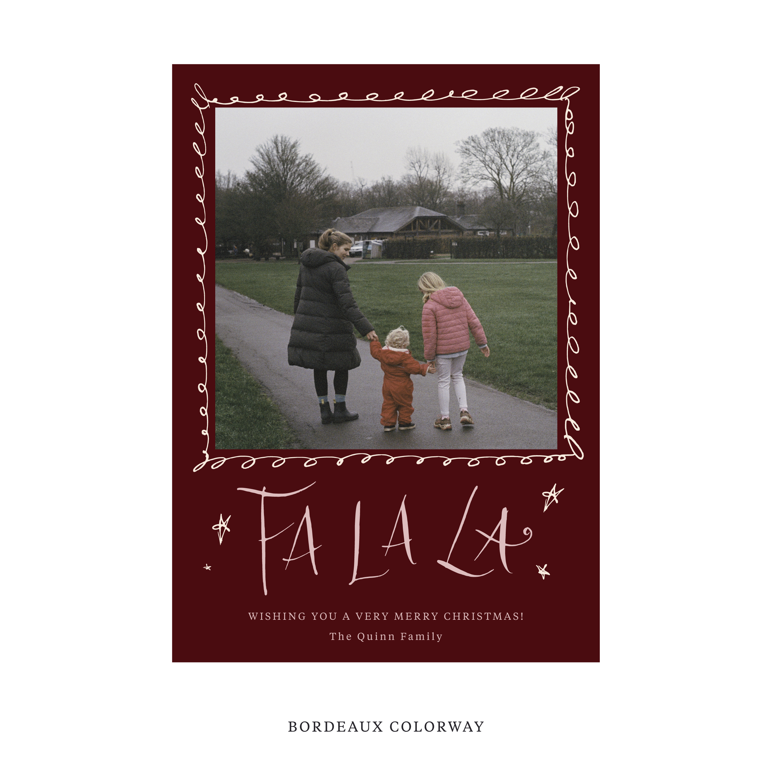Chadwick Classic Flat Print Holiday Card, Large