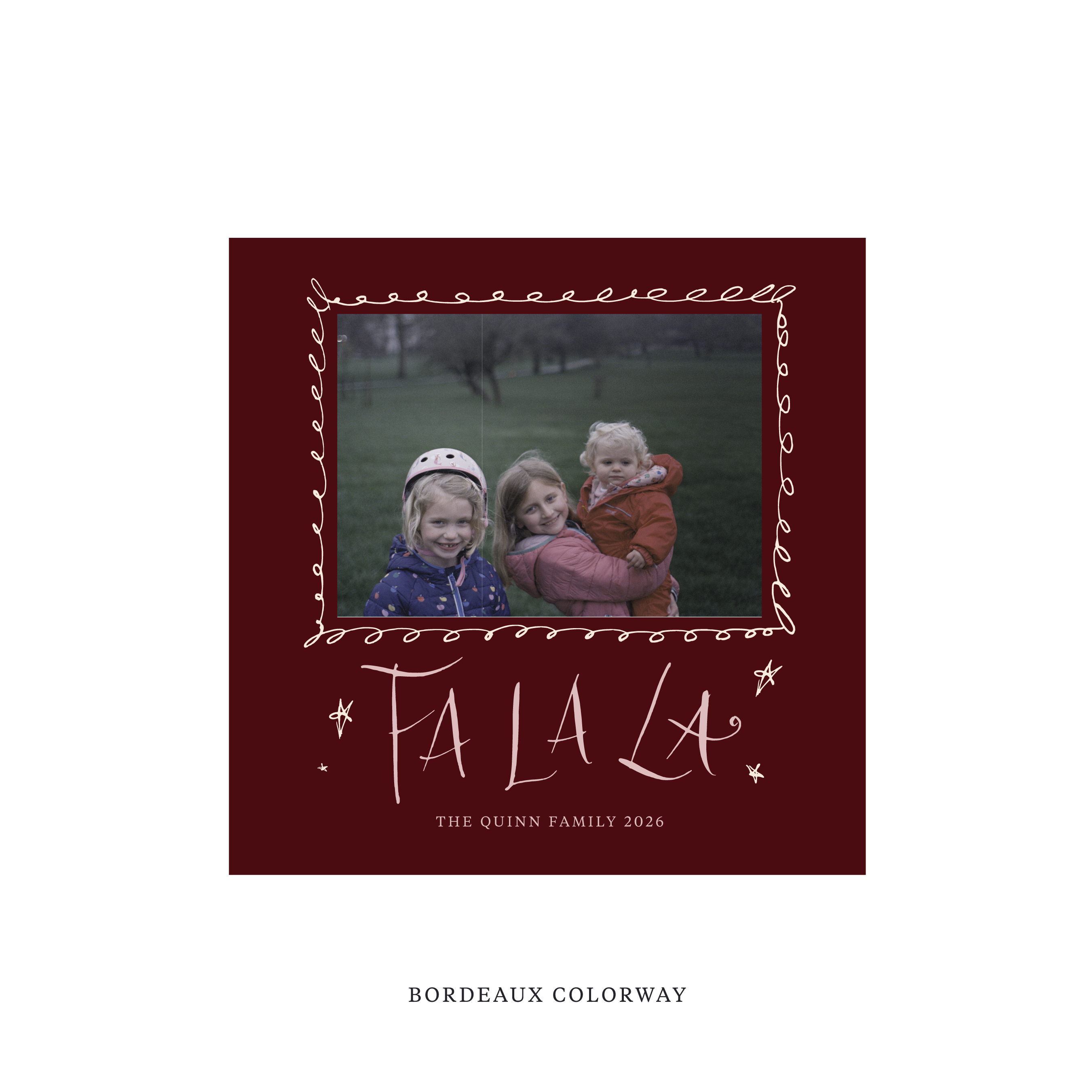 Chadwick Classic Flat Print Holiday Card, Square