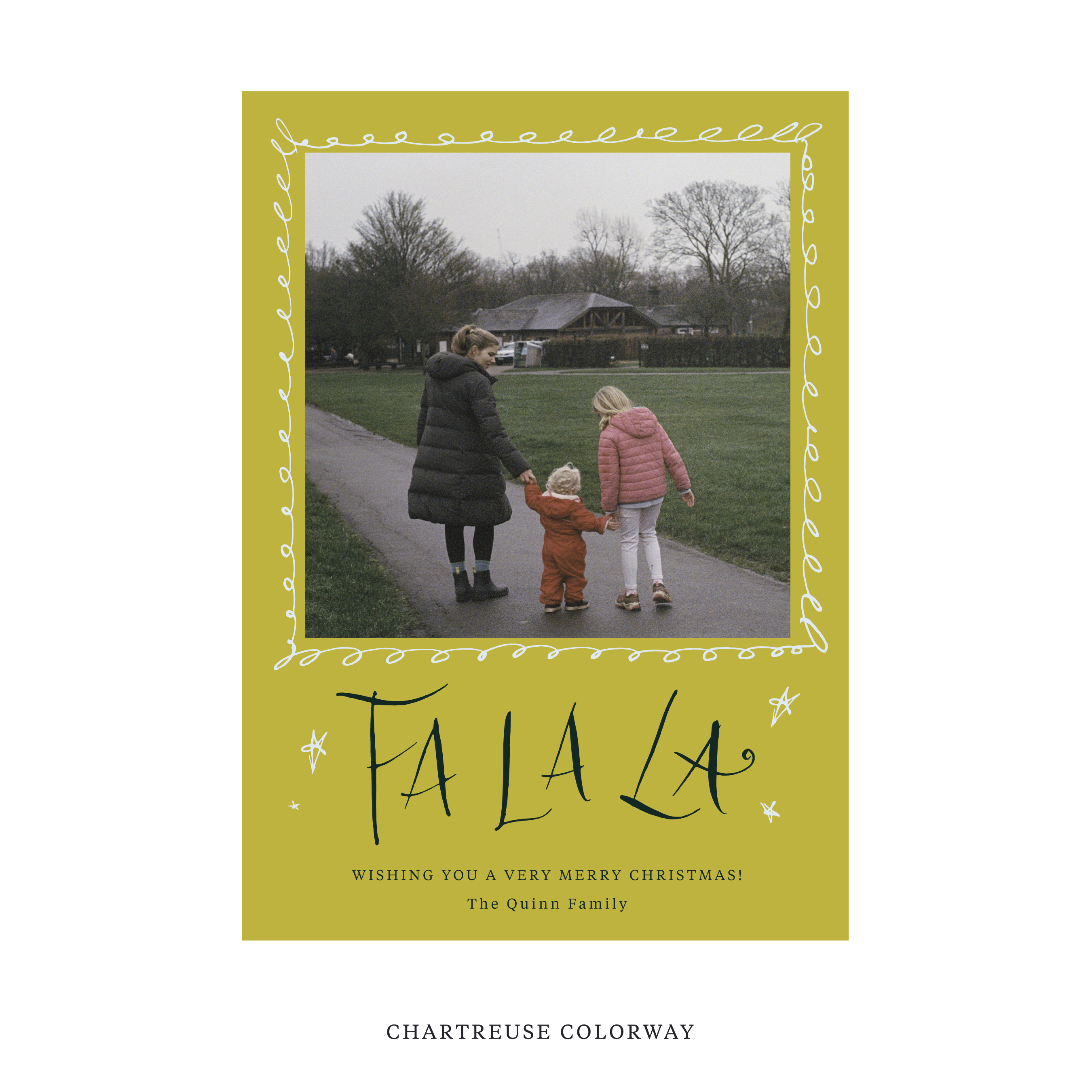 Chadwick Classic Flat Print Holiday Card, Large