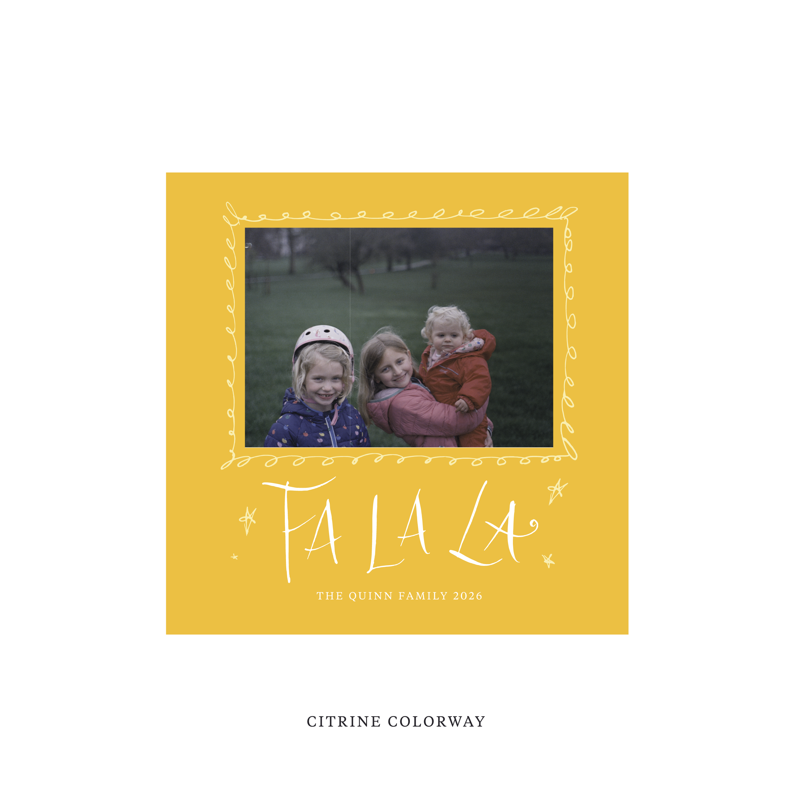 Chadwick Classic Flat Print Holiday Card, Square