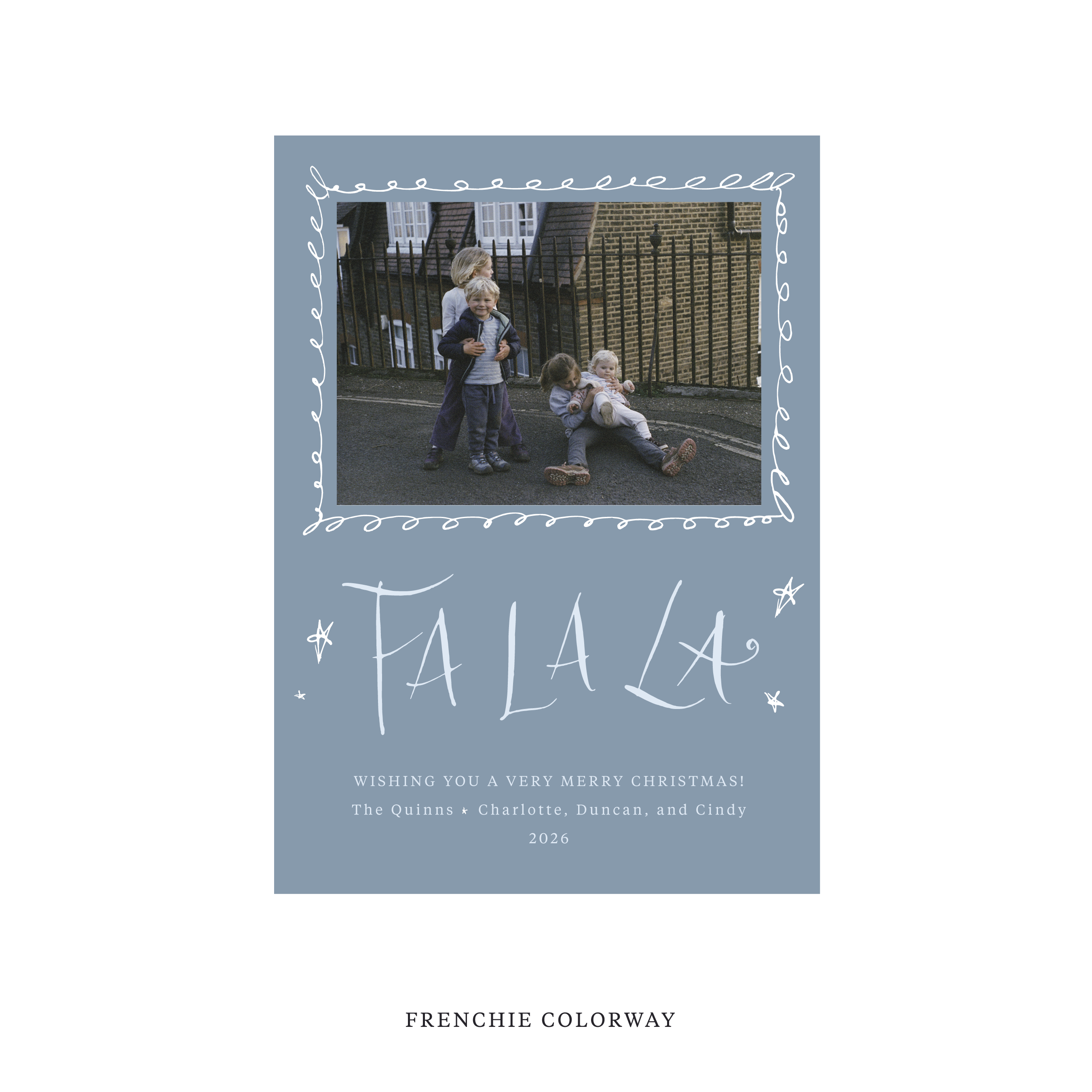 Chadwick Classic Flat Print Holiday Card, Medium