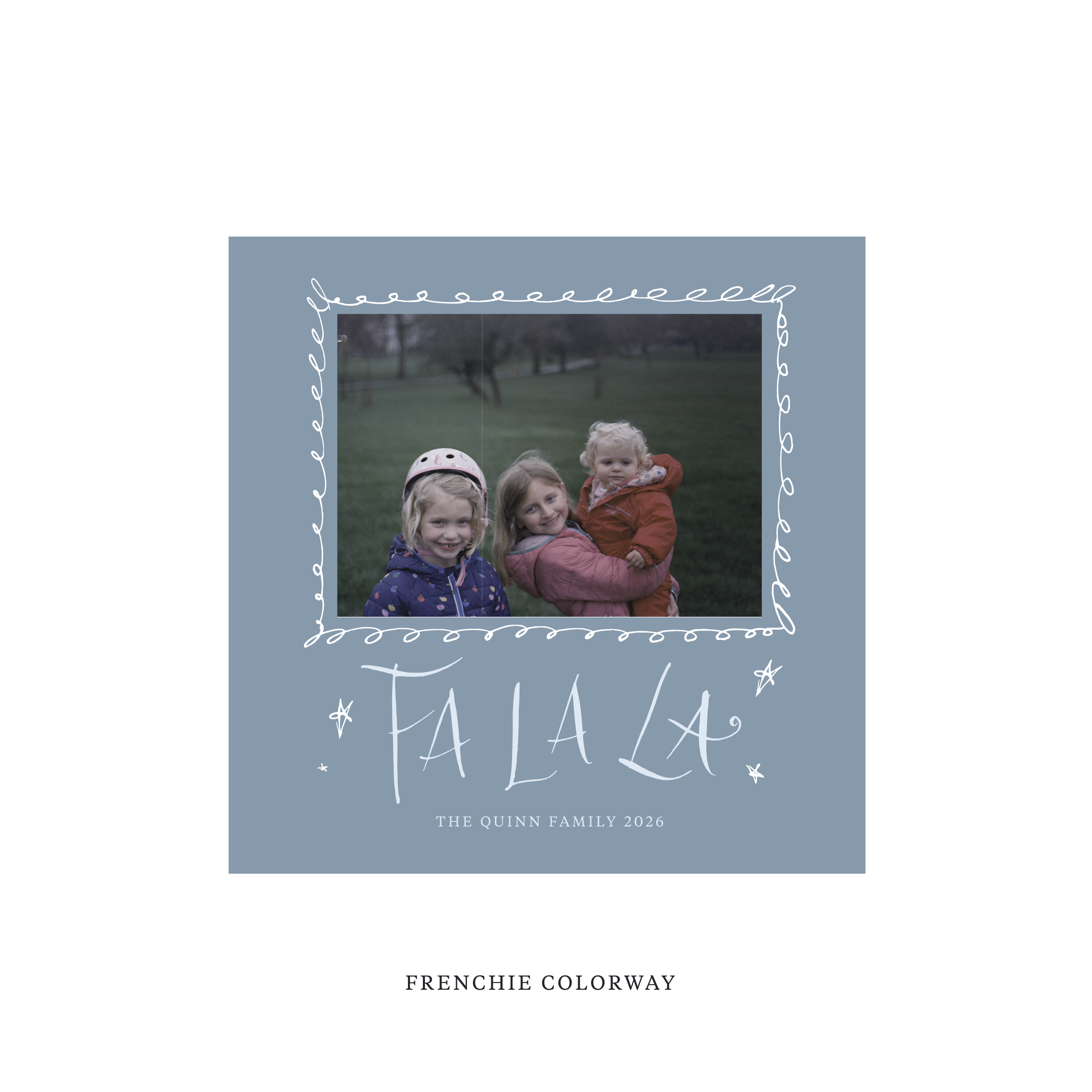 Chadwick Classic Flat Print Holiday Card, Square