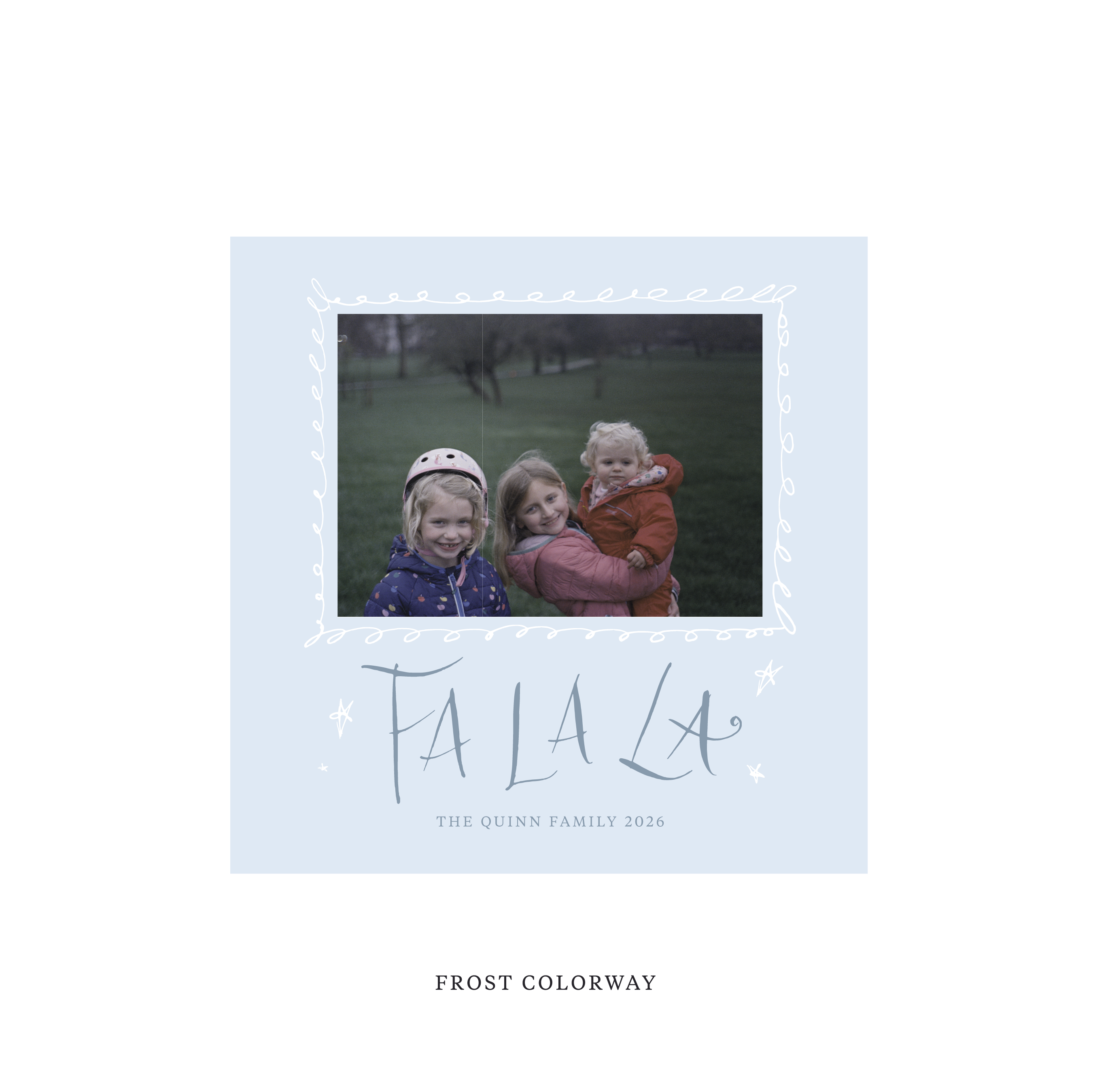 Chadwick Classic Flat Print Holiday Card, Square