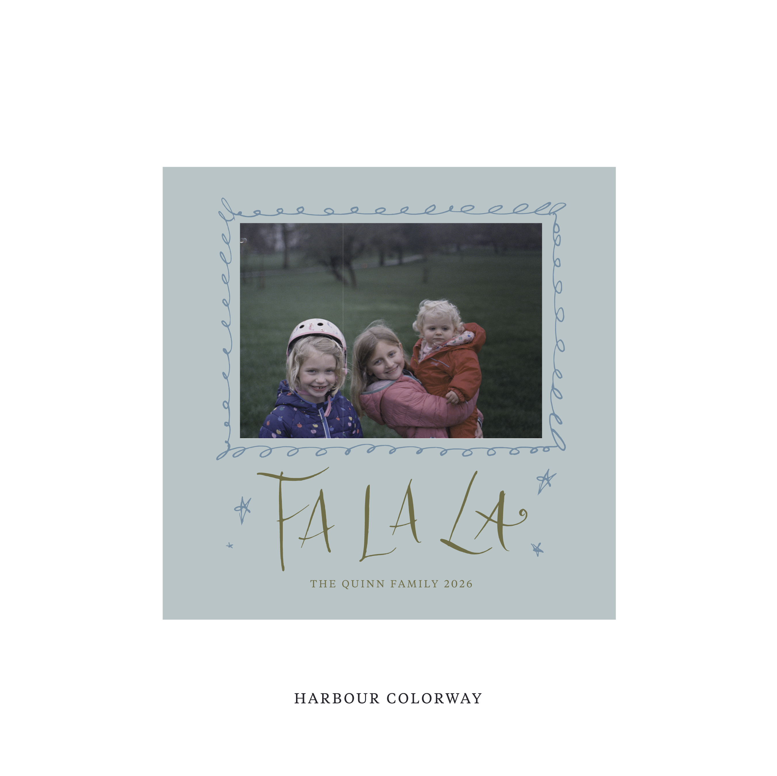 Chadwick Classic Flat Print Holiday Card, Square